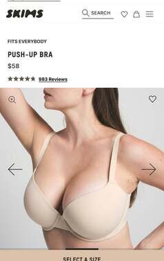 SKIMS Fits Everybody T-Shirt Bra in Nude 36C